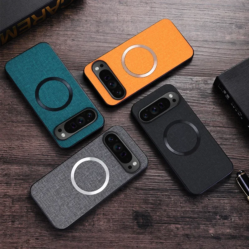 Premium Cigar Case - Google Pixel 11、10、9、8、7 Pro、10A、9A、8A、7A、XLに対応。高級素材を使用した耐衝撃性に優れたスマートフォンケース。MagSafe磁石内蔵で、ワイヤレス充電に対応。
