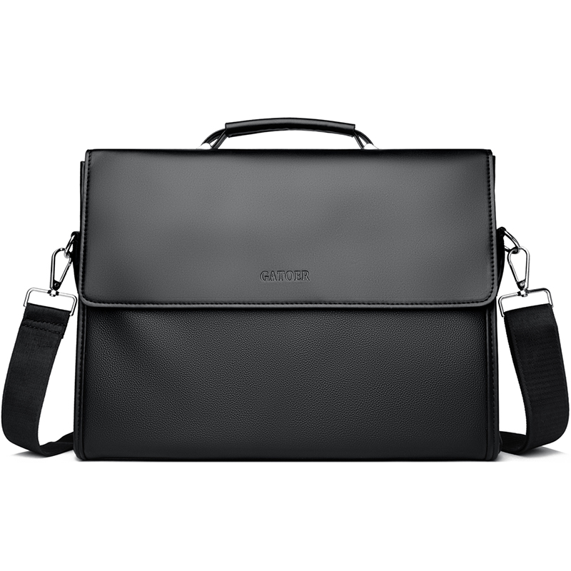 Leather Briefcase - メンズビジネスカジュアルハンドバッグ、ショルダーバッグ、クロスボディバッグ、レザーハンドヘルドブリーフケース、スタイリッシュな男性用アクセサリー