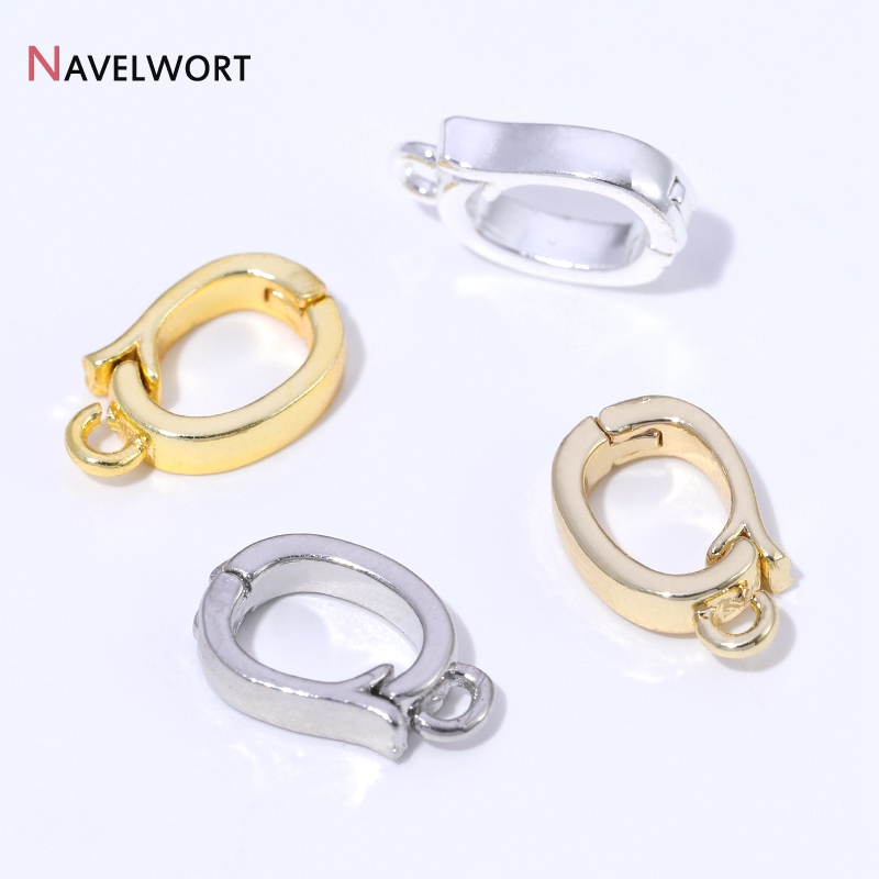 Gold Plated Jewelry - 14K/18K金メッキ真鍮製ヒンジ付きネックレスエンハンサー、ネックレス製作アクセサリー、ペンダントベイルクラスプ、ジュエリー材料