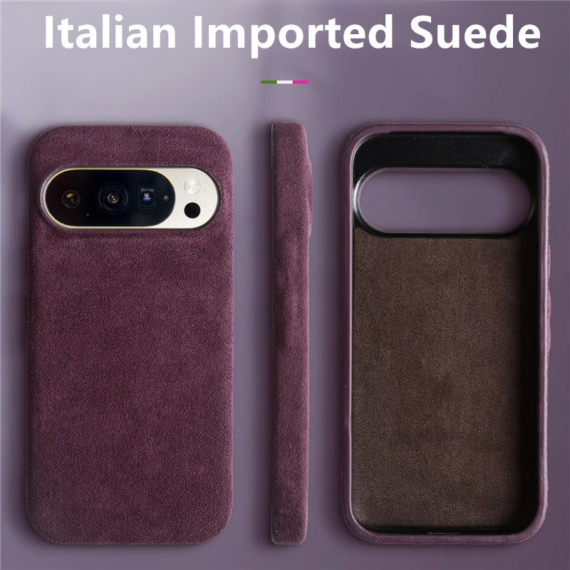 Premium Cigar Case - イタリア製スエード磁気吸着ケース Google Pixel 10 Pro XL
