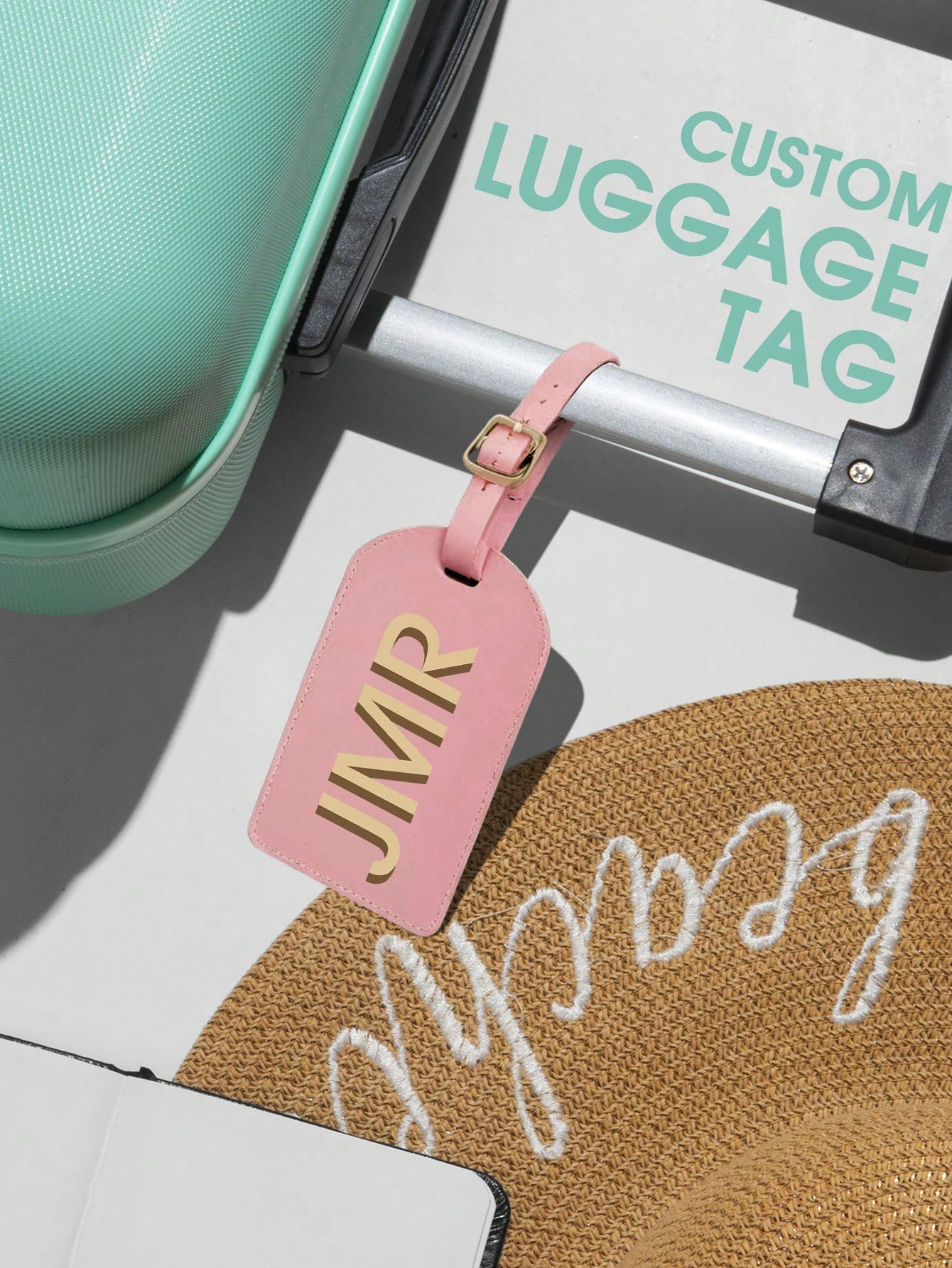 パーソナライズされたイニシャルラゲッジタグ カスタムレターP - Travel Luggage Set のレビューと価格