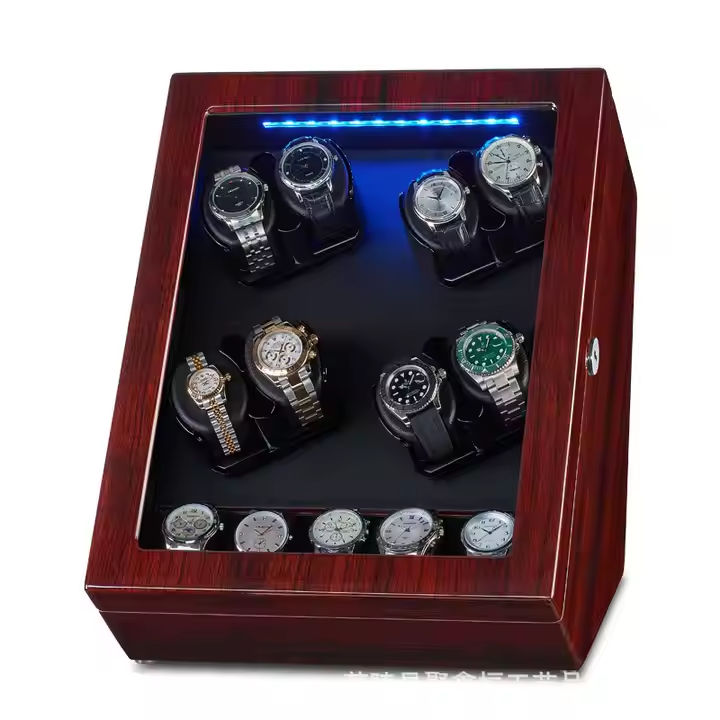 家庭用収納用品、木製自動巻き式高級ケース、腕時計ボックス、腕 - Luxury Gift Set のレビューと価格