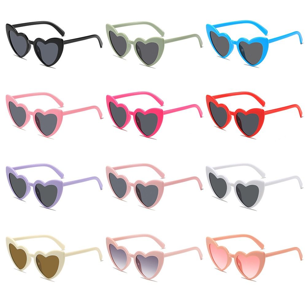 UVカット ハート型サングラス ヴィンテージ風 ピンクハート - Sunglasses Uv400 のレビューと価格