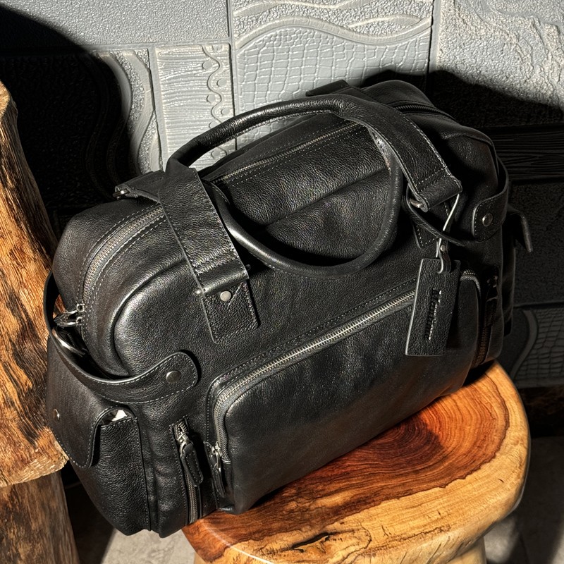 ヴィンテージベジタブルタンニンレザー消しゴムメンズバッグ、カ - Travel Luggage Set のレビューと価格