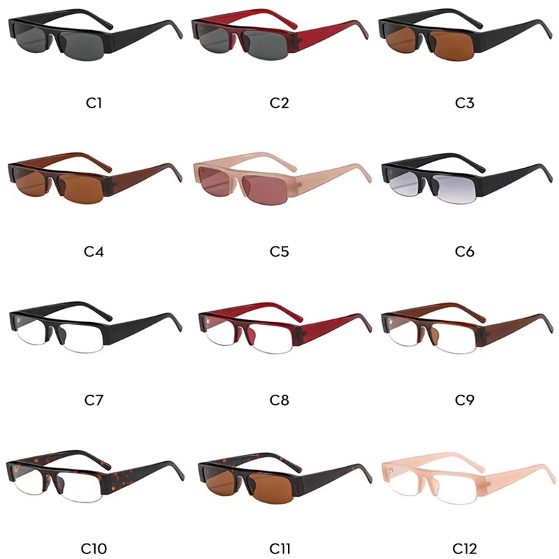 新作、小さめの長方形サングラス。レディース、ヴィンテージ風、 - Sunglasses Uv400 のレビューと価格