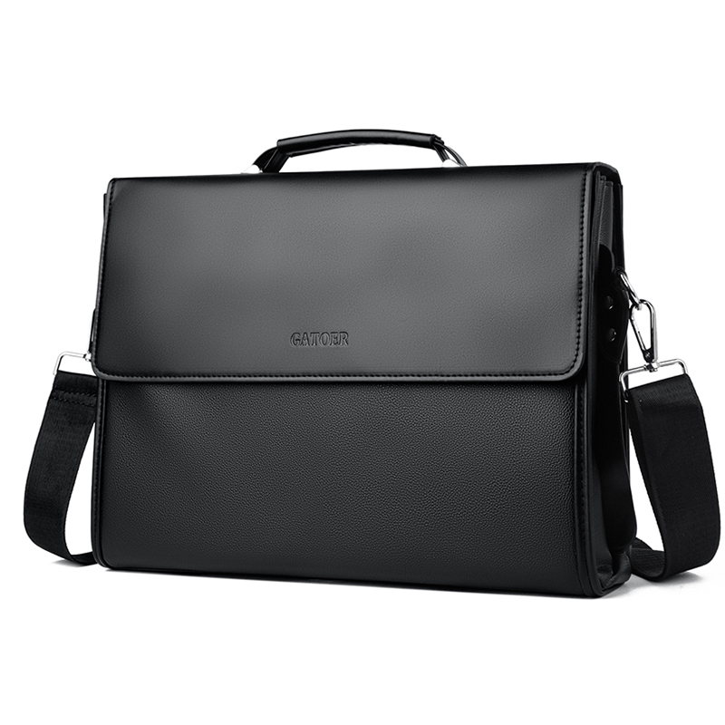メンズビジネスカジュアルハンドバッグ、ショルダーバッグ、クロ - Leather Briefcase のレビューと価格
