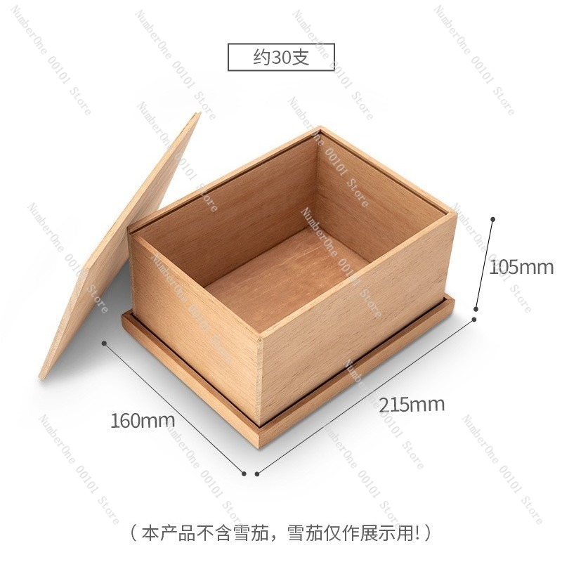プレミアム杉材シガーヒュミドールボックス 大容量30本収納  - Premium Cigar Case のレビューと価格