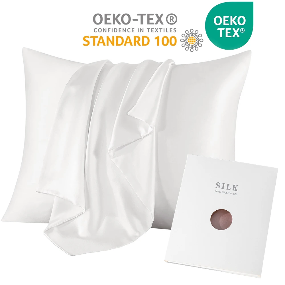6A 30MM 100%両面純粋天然桑絹枕カバー、高級高品質 - Silk Pillowcase のレビューと価格