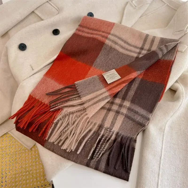 高品質な100％ウール製スカーフ。男性用、女性用。クラシック - Cashmere Scarf のレビューと価格
