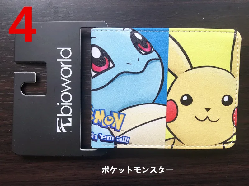 人気の可愛いピカチューシリーズの財布。PUレザー製、マネーク - Leather Wallet Men のレビューと価格