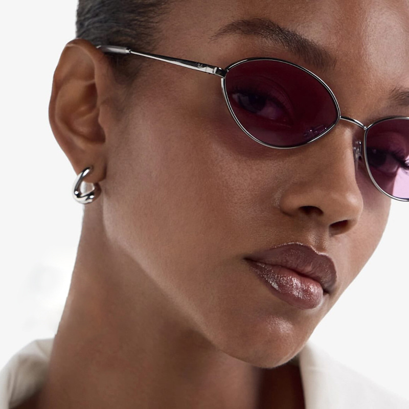 レトロなキャットアイ女性用サングラス、ブランドデザイン、オー - Designer Sunglasses のレビューと価格