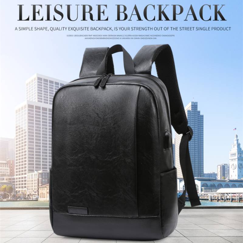 男性ファッショナブルなバックパック PU レザーサッチェルブ - Leather Briefcase のレビューと価格