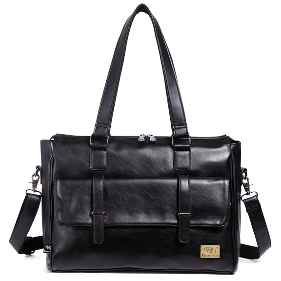 韓国のファッションデザイナー革ショルダーバッグハンドバッグポ - Leather Briefcase のレビューと価格