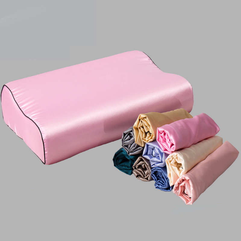 模造シルクサテンラテックス枕カバー、髪と肌に優しい、肌に優し - Silk Pillowcase のレビューと価格